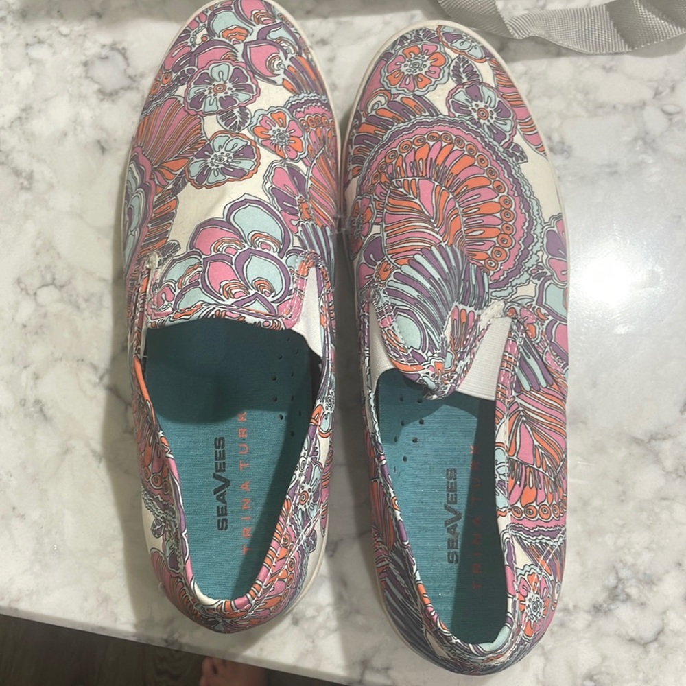 Trina Turk patterned sneakers